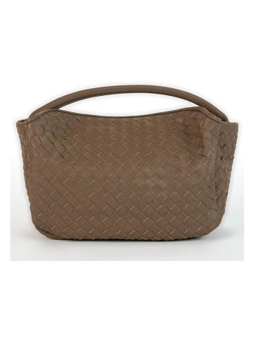 Victor & Hugo Paris Leder-Henkeltasche "Arly" in Taupe - (B)23 x (H)13 x (T)8 cm