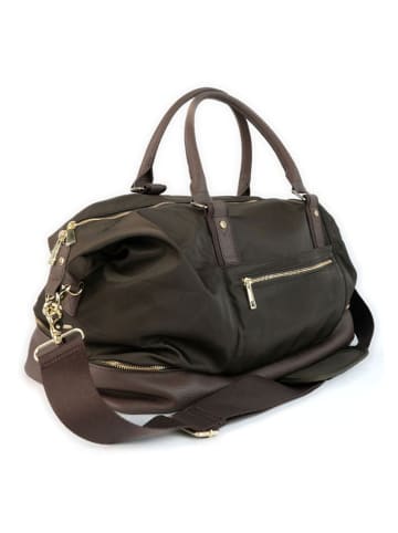 Victor & Hugo Paris Leder-Weekender "Andia" in Braun - (B)50 x (H)35 x (T)25 cm