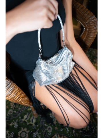 Victor & Hugo Paris Henkeltasche "Sima" in Silber - (B)24 x (H)16,5 x (T)3 cm