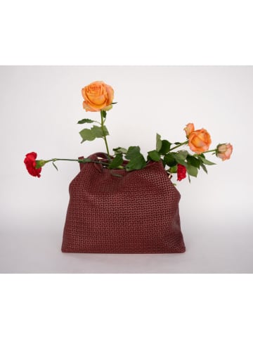 Victor & Hugo Paris Leren schoudertas "Reina" bordeaux - (B)33 x (H)31 x (D)16 cm