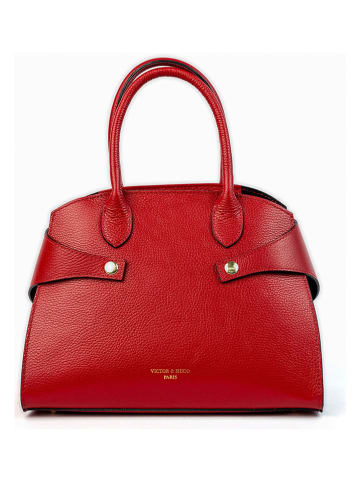 Victor & Hugo Paris Leren handtas "Luzd" rood - (B)31 x (H)24 x (D)16 cm