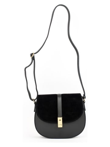 Victor & Hugo Paris Leren schoudertas "Rhea" zwart - (B)24 x (H)19 x (D)6 cm