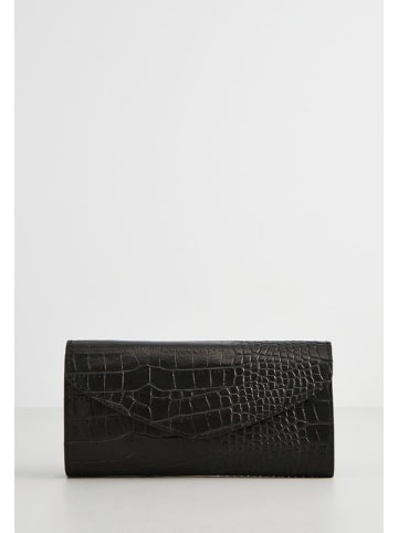 maison héritage PARIS Leder-Geldbörse "Barbi" in Schwarz - (B)20 x (H)10 x (T)2 cm