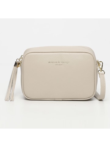 maison héritage PARIS Leder-Umhängetasche "Gaby" in Creme - (B)28 x (H)22 x (T)8 cm