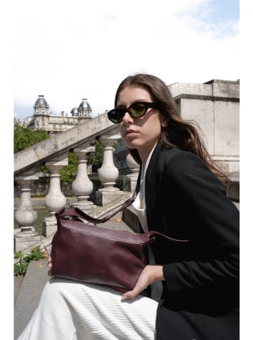 maison héritage PARIS Leder-Umhängetasche "Mini July" in Bordeaux - (B)30 x (H)16 x (T)13 cm