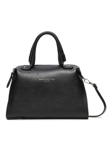 maison héritage PARIS Leder-Henkeltasche "Giulia" in Schwarz - (B)32 x (H)20 x (T)12 cm