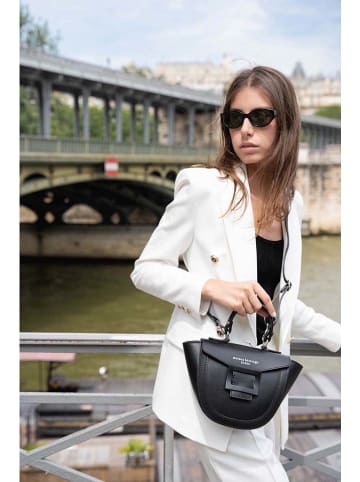 maison héritage PARIS Leder-Henkeltasche "Mini Votti" in Schwarz - (B)30 x (H)17 x (T)8 cm