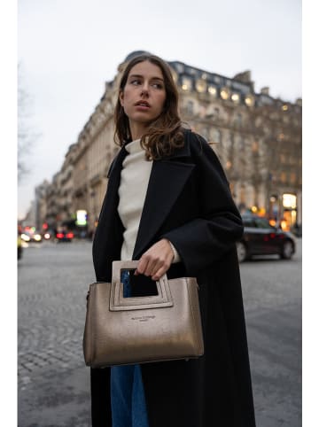 maison héritage PARIS Leren handtas "Jini" goudkleurig - (B)30 x (H)22 x (D)10 cm