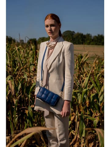 Christian Laurier Leren schoudertas "Atta" blauw - (B)20 x (H)12 x (D)5,5 cm