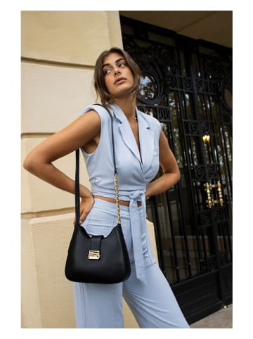 Christian Laurier Leren schoudertas "Hely" zwart - (B)24 x (H)22 x (D)6,5 cm