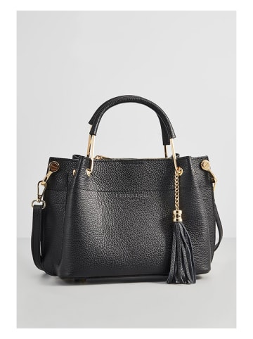 Christian Laurier Skórzana torebka "Lamy" w kolorze czarnym - 27 x 18 x 11 cm