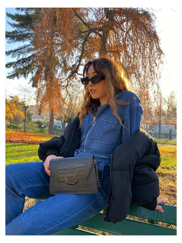 Christian Laurier Skórzana torebka "Lya" w kolorze czarnym - 22 x 14 x 10 cm