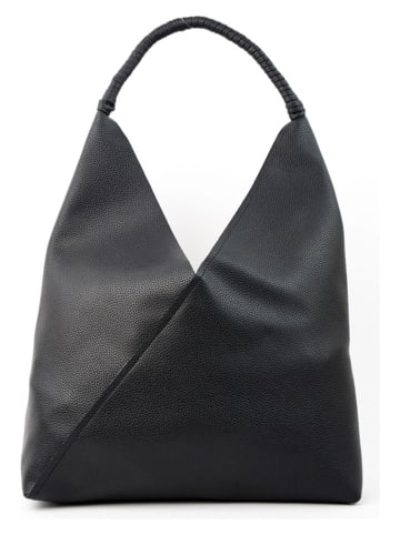 Christian Laurier Leder-Schultertasche "Celia" in Schwarz - (B)32 x (H)20 x (T)10 cm