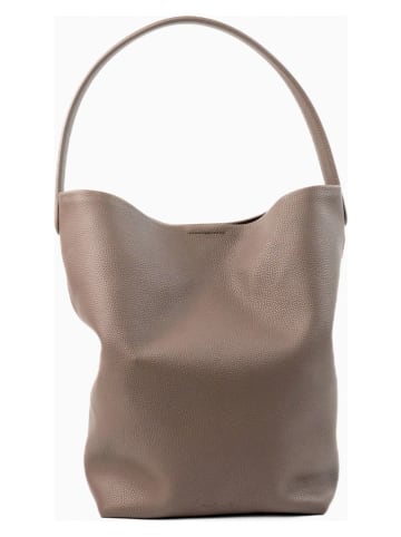 Christian Laurier Leren schoudertas "Dune" taupe - (B)26 x (H)36 x (D)16 cm