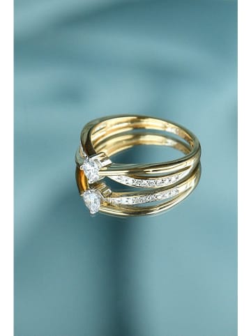 DIAMANTA Gouden ring "Joli solitaire" met diamanten