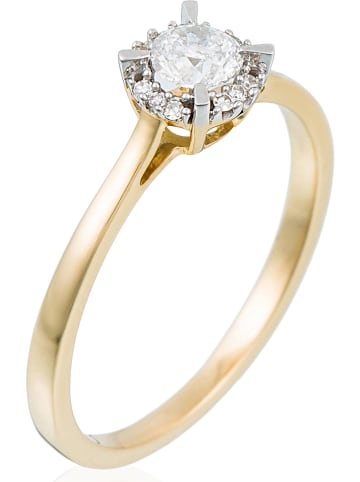 DIAMANTA Gouden ring "Amoureuse" met diamanten