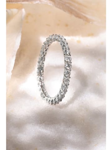 DIAMANTA Witgouden ring "Mon tour complet" met diamanten