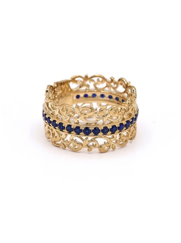DIAMANTA Gold-Ring "Solina" mit Edelsteinen