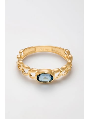 DIAMANTA Gouden ring "Luminita" met topaas