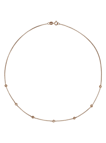 DIAMANTA Roségold-Halskette mit Diamanten