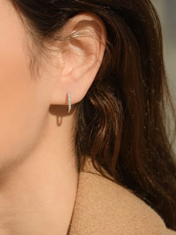 DIAMANTA Weißgold-Creolen "Créoles Pétillantes" mit Diamanten