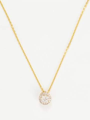 DIAMANTA Gouden hanger "Mon brillant" met diamanten