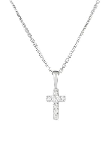 DIAMANTA Witgouden hanger met diamanten