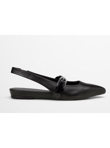 Marc O'Polo Shoes Leren slingballerina's zwart