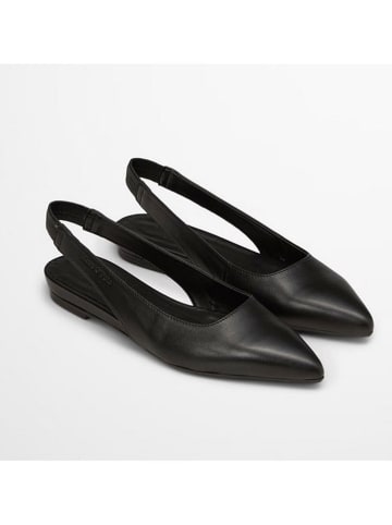 Marc O'Polo Shoes Skórzane baleriny w kolorze czarnym