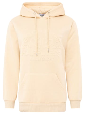 Zwillingsherz Hoodie "Happiness Vibes" in Beige