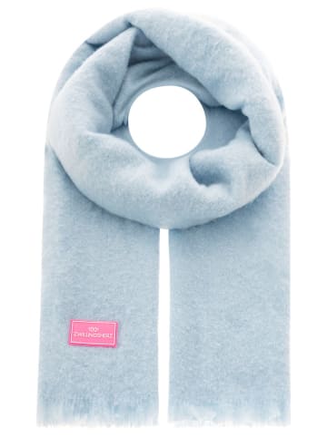 Zwillingsherz Schal "Flauschig" in Hellblau - (L)180 x (B)60 cm
