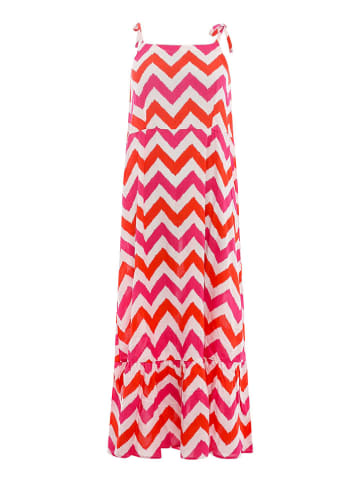 Zwillingsherz Kleid "Zick-Zack" in Rot/ Pink