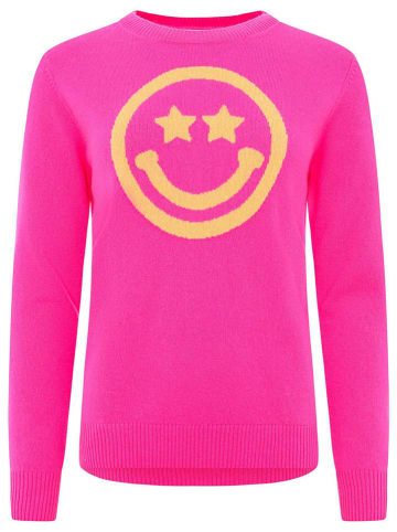 Zwillingsherz Kaszmirowy sweter w kolorze różowym