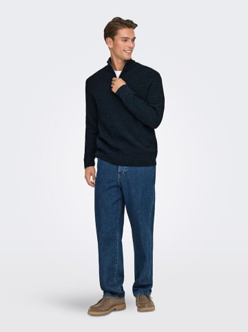 ONLY & SONS Sweter "Jion" w kolorze granatowym