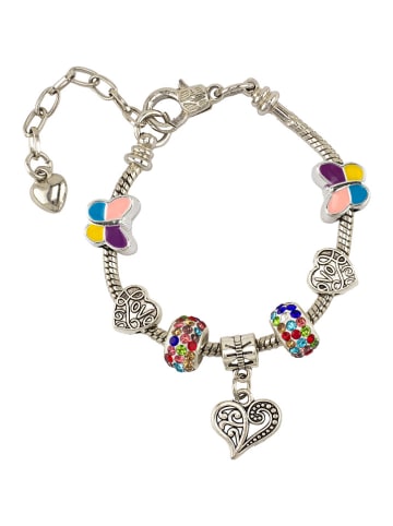 Ulysse Bransoletka "Heart" w kolorze srebrnym ze wzorem