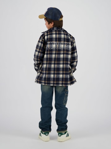 Vingino Koszula "Leck" w kolorze granatowo-pomarańczowym