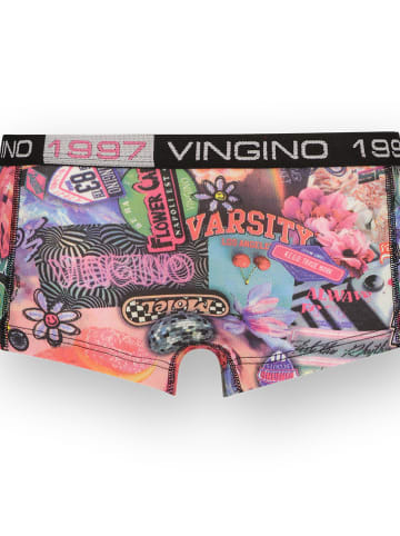 Vingino 5er-Set: Pantys in Rot/ Schwarz/ Pink