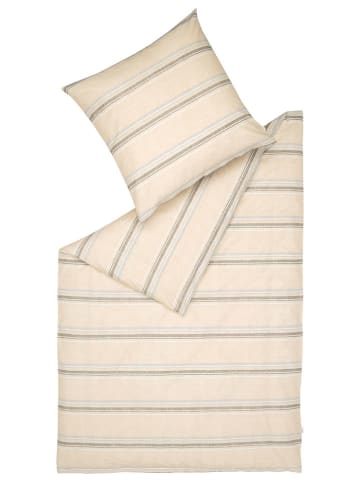 ESPRIT Perkal-Bettwäsche-Set "Adrien" in Beige/ Hellgrau