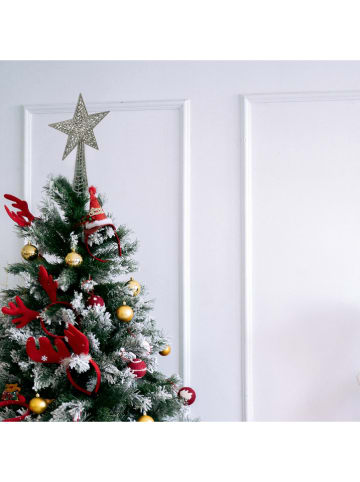 WellHome Kerstboompiek zilverkleurig - (H)38 cm