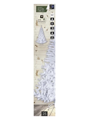 WellHome Künstlicher Weihnachtsbaum in Weiß - (H)150 cm