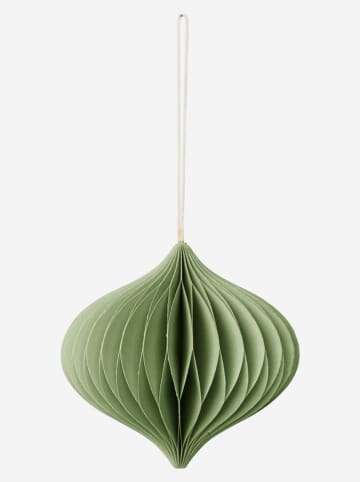 WellHome Christbaumhänger in Grün/ Rot/ Creme - 9 Stück - (L)18 cm