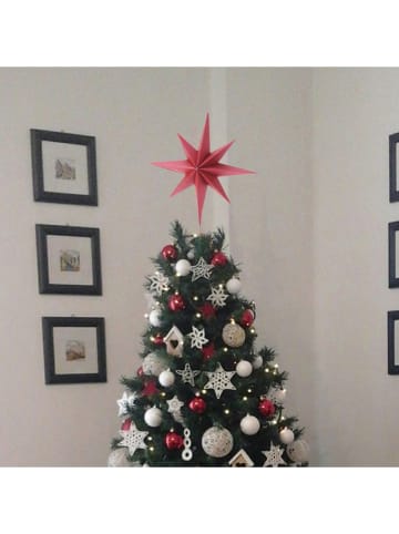 WellHome Christbaumspitze in Rot - (B)23 x (H)30 x (T)9 cm