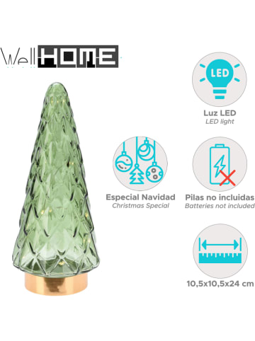 WellHome Decoledfiguur groen - (H)24 cm