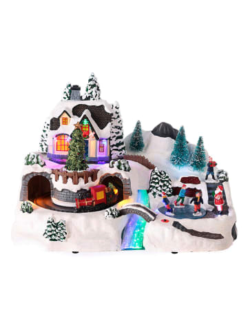 WellHome LED-Dekoaufsteller in Bunt - (B)37 x (H)25,7 x (T)22,5 cm