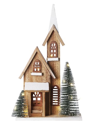 WellHome Leddeco-object lichtbruin - (B)24 x (H)42 x (D)9 cm