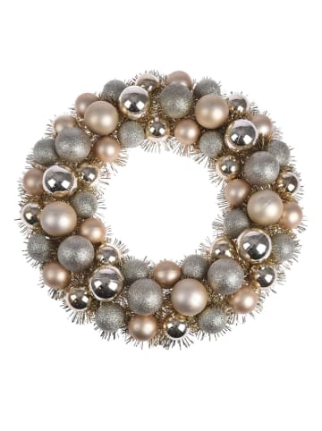 WellHome Weihnachtskranz in Gold/ Silber