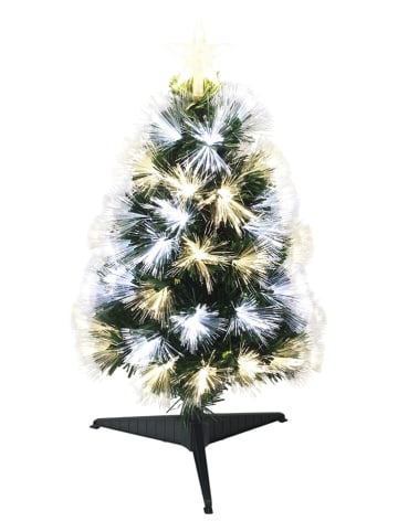 WellHome Ledkunstkerstboom groen/wit/goudkleurig - (H)60 cm
