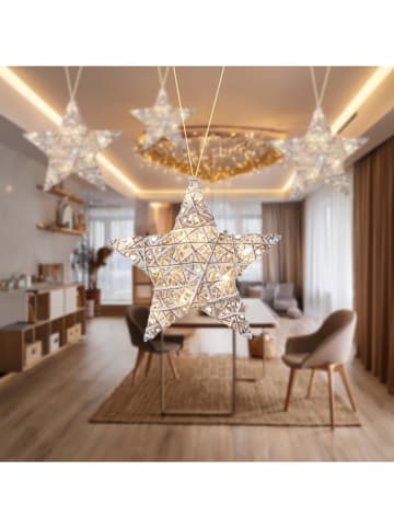 WellHome LED-Dekoanhänger in Weiß - Ø 30 cm