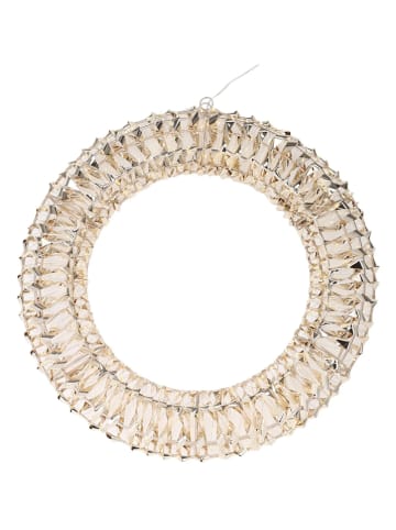 WellHome Zawieszka dekoracyjna LED w kolorze srebrnym - Ø 30 cm