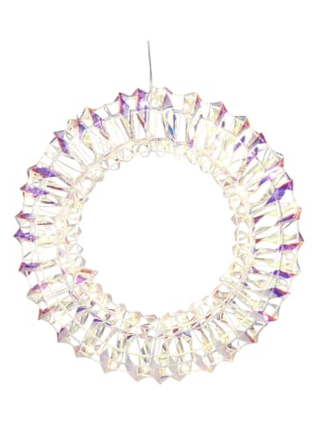 WellHome Zawieszka dekoracyjna LED w kolorze srebrnym - Ø 30 cm